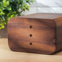 Подставка для кухонных принадлежностей и столовых приборов, 15&times;10&times;16,6 см, тропическая акация