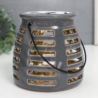 Подсвечник керамика на 1 свечу "Фонарь. Полосы" внутри золото МИКС 11,5х11,5х11 см Подсвечник керамика на 1 свечу "Фонарь. Полосы" внутри золото МИКС 11,5х11,5х11 см