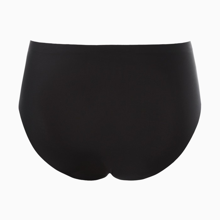Трусы женские слипы бесшовные, цвет чёрный, размер 46 (M)