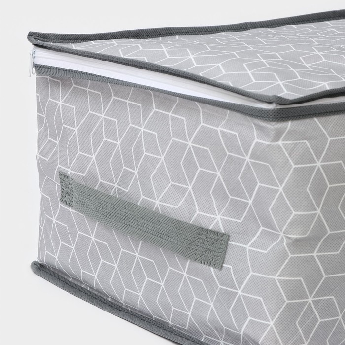 Кофр для хранения вещей Доляна &laquo;Фора&raquo;, 45&times;30&times;20 см, цвет серый