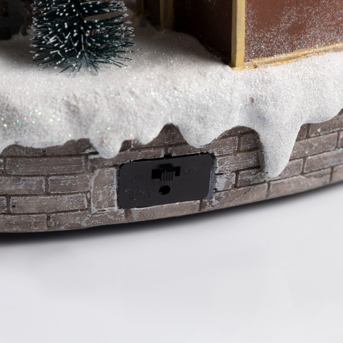 Светодиодная фигура «Рождественская площадь» 40 × 21 × 22 см, полистоун, батарейки ААх3 (не в комплекте), USB, свечение мульти Светодиодная фигура «Рождественская площадь» 40 × 21 × 22 см, полистоун, батарейки ААх3 (не в комплекте), USB, свечение мульти