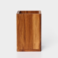 Подставка деревянная для столовых приборов Adelica, 9&times;9&times;14 см, дуб