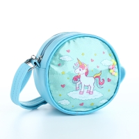 Сумка детская для девочки на молнии &laquo;Выбражулька&raquo;, цвет голубой