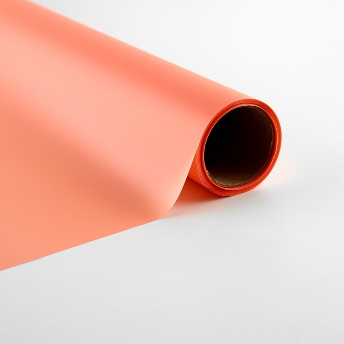 Плёнка для цветов упаковочная матовая «Персик», 0.5 х 9 м Плёнка для цветов упаковочная матовая «Персик», 0.5 х 9 м