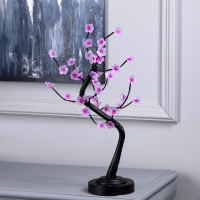 Светодиодный куст «Сакура» 45 см, 36 LED, батарейки AAx3 (нет в комплекте), свечение тёплое белое Светодиодный куст «Сакура» 45 см, 36 LED, батарейки AAx3 (нет в комплекте), свечение тёплое белое