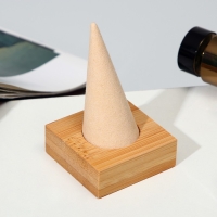 Подставка под кольцо 5&times;5&times;8 см, конус, цвет бежевый