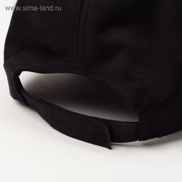 Бейсболка однотонная MINAKU, размер 58, цвет черный Бейсболка однотонная MINAKU, размер 58, цвет черный