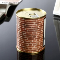 Подарочные носки в банке «Настоящего строителя», (внутри носки мужские, цвет чёрный) Подарочные носки в банке «Настоящего строителя», (внутри носки мужские, цвет чёрный)