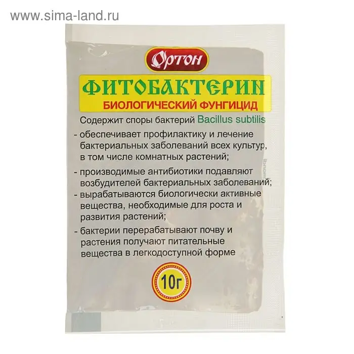 БИО фунгицид &laquo;Фитобактерин&raquo;, от бактериальных болезней всех растений, 10 г