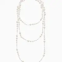 Бусы жемчужные d=3,4,5,6,8,10, цвет белый в серебре