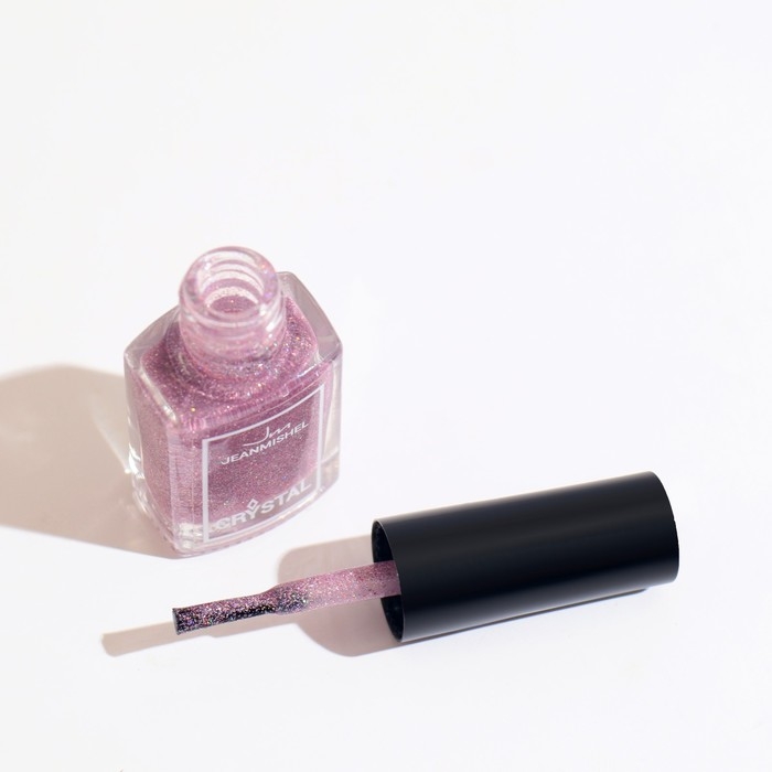 Лак для ногтей розовый с блестками, голографический, тон 710, 6 мл Лак для ногтей розовый с блестками, голографический, тон 710, 6 мл