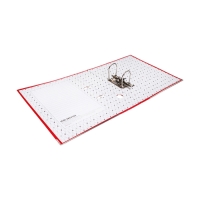 Папка-регистратор 75мм, А4, Calligrata "Mega", бумвинил, с карманом на корешке, нижний металлический кант, красная