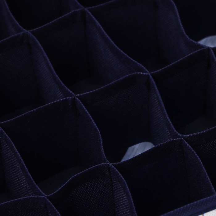 Органайзер для хранения белья Доляна &laquo;Мармелад&raquo;, 24 ячейки, 30&times;30&times;10 см, цвет белый