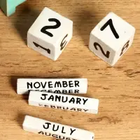 Календарь настольный &laquo;Якорь&raquo;, 7&times;4&times;10 см, дерево, бирюзово-голубой