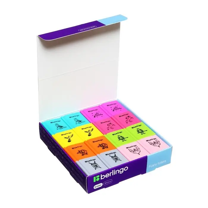 Ластик Berlingo Fairy Tales, 28 х 25 х 7мм, термопластичная резина, ассорти