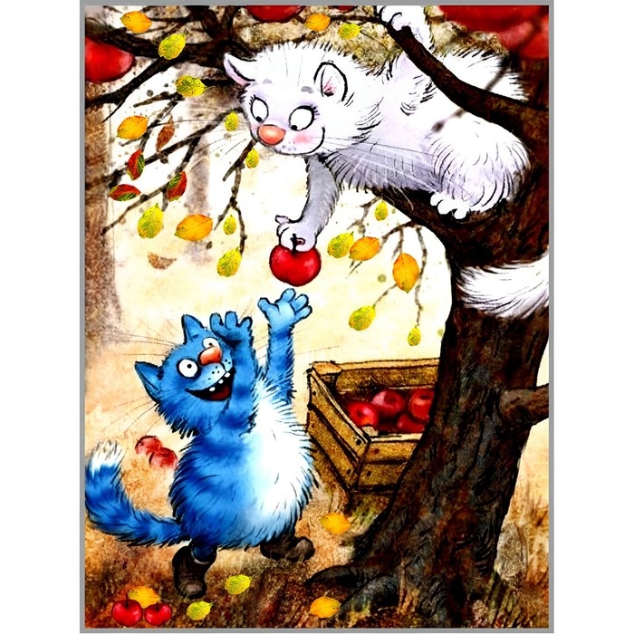 Алмазная мозаика без подрамника &laquo;Поздние яблочки&raquo;, 30 &times; 40 см, 34 цвета