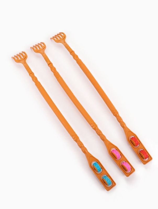 Массажёр - чесалка, двусторонний, универсальный, 2 колеса, цвет МИКС