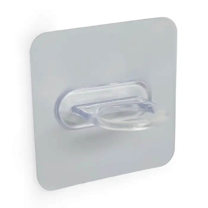 Держатель с клейкой поверхностью ТУНДРА, d=25 мм, 68&times;68 мм, прозрачный