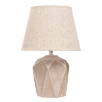 Настольная лампа "Аурика" Е14 40Вт бежевый 22х22х34см Настольная лампа "Аурика" Е14 40Вт бежевый 22х22х34см