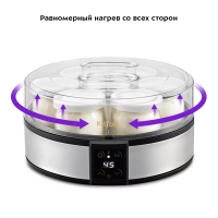 Йогуртница с баночками электрическая КТ-6363 - 20 Вт