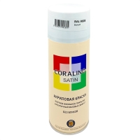 Аэрозольная краска эмаль Белая 520мл CORALINO SATIN RAL9003 Аэрозольная краска эмаль Белая 520мл CORALINO SATIN RAL9003