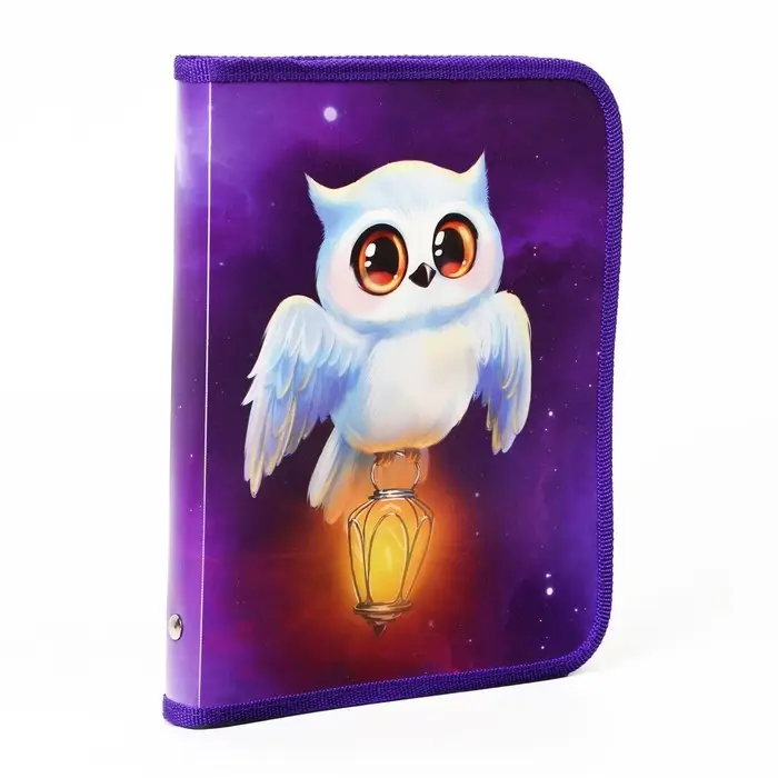 Папка для тетрадей, А5, пластиковая, 18&times;23&times;2.5 см &laquo;Совушка&raquo;