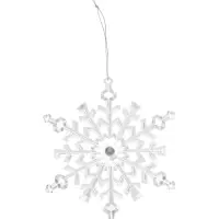 Подвеска светодиодная &laquo;Снежинка&raquo; 14 см, 1 LED, от батареек LR41&times;3, свечение RGB