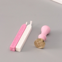 Сургучный набор "Сердечко" печать, ручка, сургуч 12,5х10х3,6 см