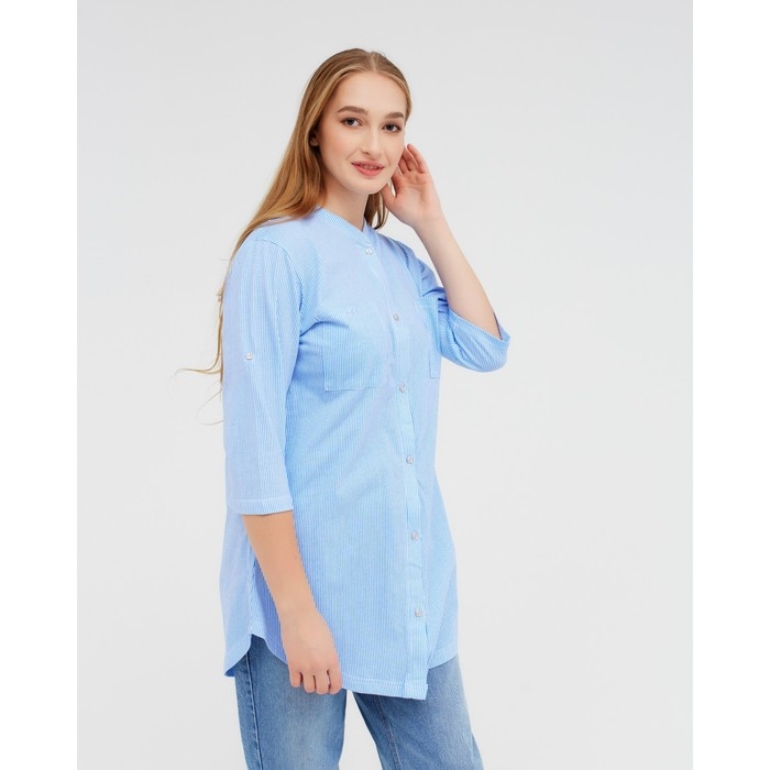 Рубашка женская, цвет голубой, размер 50
