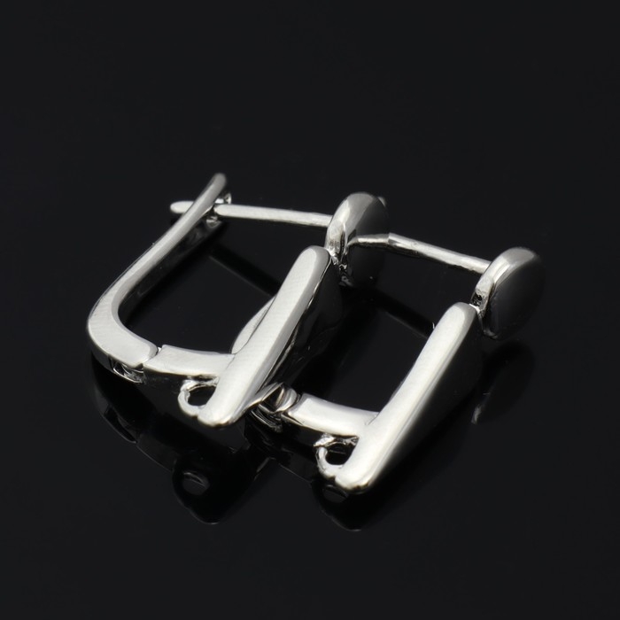 Швензы родированные &laquo;Геометрия&raquo; фигуры, цвет серебро