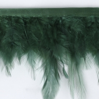Тесьма с перьями петуха, 10-15 см, 5 ± 0,5 м, цвет изумрудный Тесьма с перьями петуха, 10-15 см, 5 ± 0,5 м, цвет изумрудный