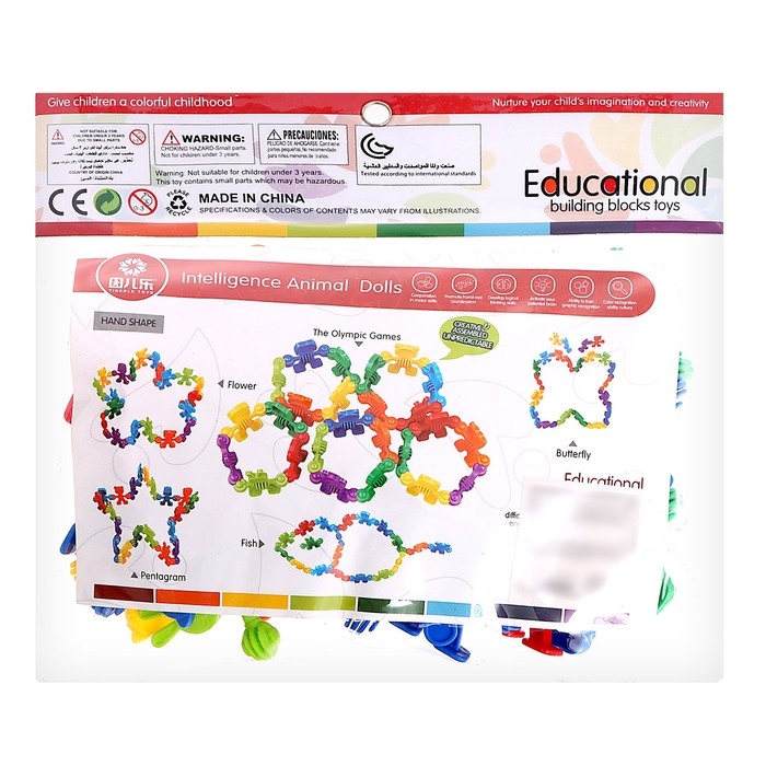 Конструктор обучающий &laquo;Забавные человечки&raquo;, 34 детали