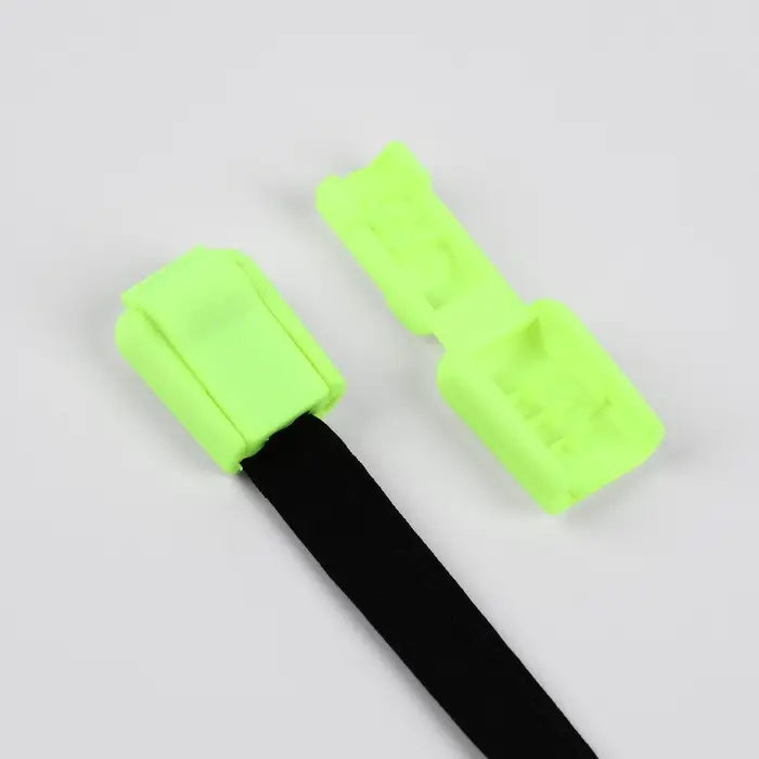 Набор для шнурков, d=5 мм, фиксатор и наконечник, 2 пары, салатовый