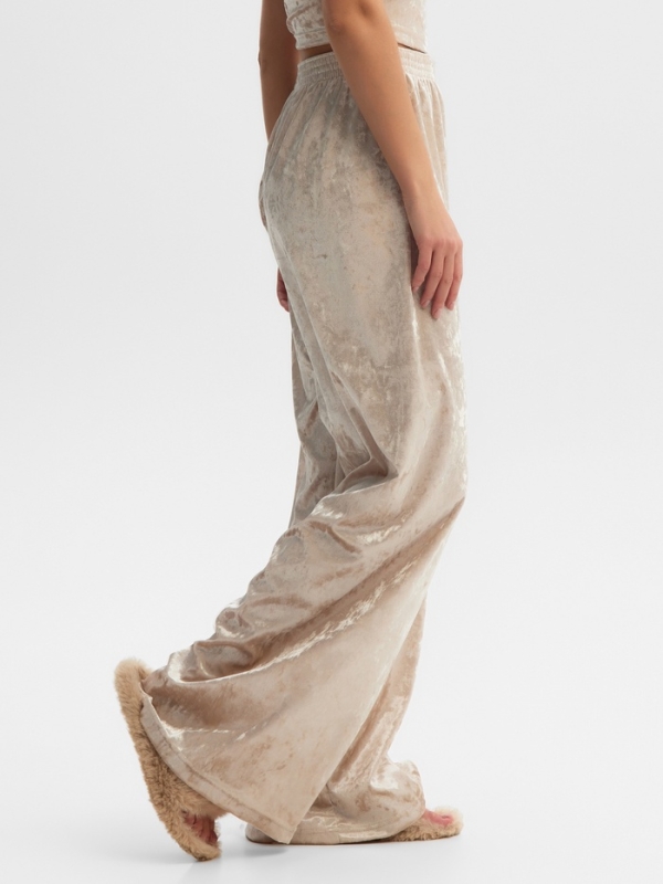 Брюки домашние KAFTAN Velvet 44-46, бежевый