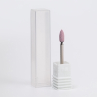 Фреза корундовая для маникюра &laquo;Конус скруглённый&raquo;, средняя жёсткость, d 3 &times; 9 мм, в пластиковом футляре