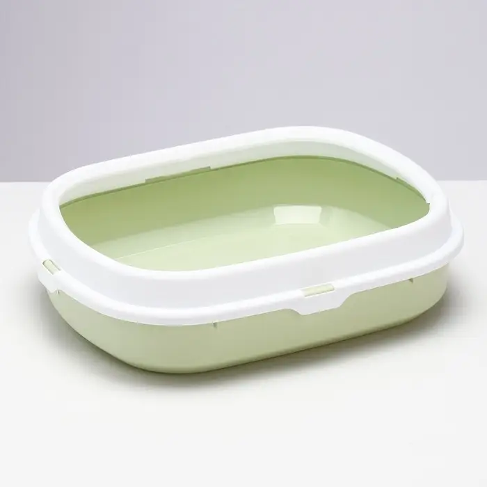 Туалет с бортом 40&times;34&times;11 см, зелёный