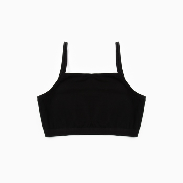 Топ для девочки, цвет черный, р-р 32