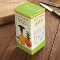 Фигурный нож для ананаса/нарезки фруктов, 9×25 см, цвет черный Фигурный нож для ананаса/нарезки фруктов, 9×25 см, цвет черный