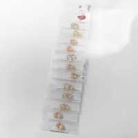 Пирсинг в бровь циркуляр, шип, d=8 мм, пара, цвет золотой