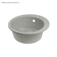 Мойка кухонная из камня MARRBAXX Виктори Z30Q10, d=475 мм, глянцевая, светло-серая