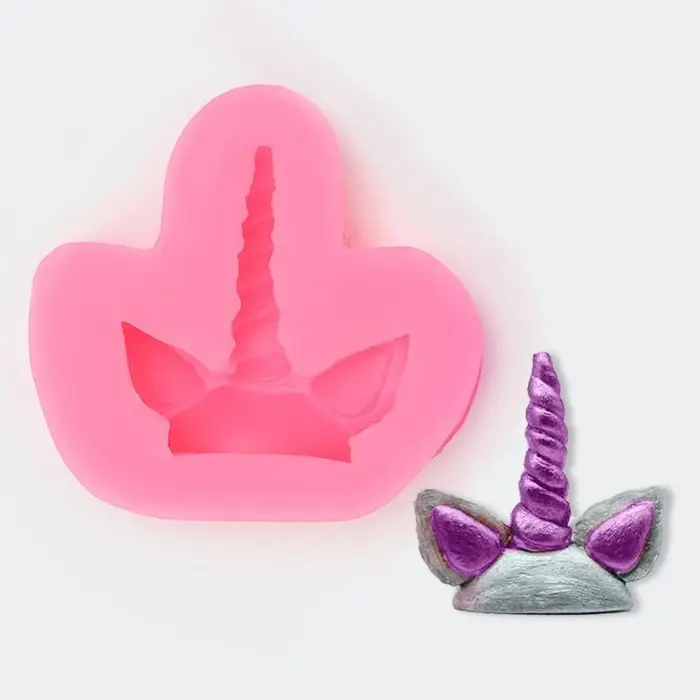 Молд для заливки &laquo;Единорог&raquo;, силикон, 6.5&times;6.5 см, розовый