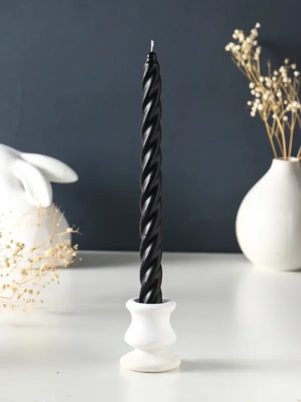 Свечи витые ароматизированные 1,9х24 см (набор 4 шт) 40 гр, 8 ч, смородина