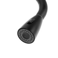 Смеситель для кухни ZEIN Z1299, однорычажный, выдвижная лейка, латунь, цвет черный Смеситель для кухни ZEIN Z1299, однорычажный, выдвижная лейка, латунь, цвет черный