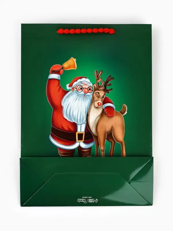 Пакет подарочный &laquo;Новогодний&raquo;, с очками, 31 &times; 11 &times; 40 см