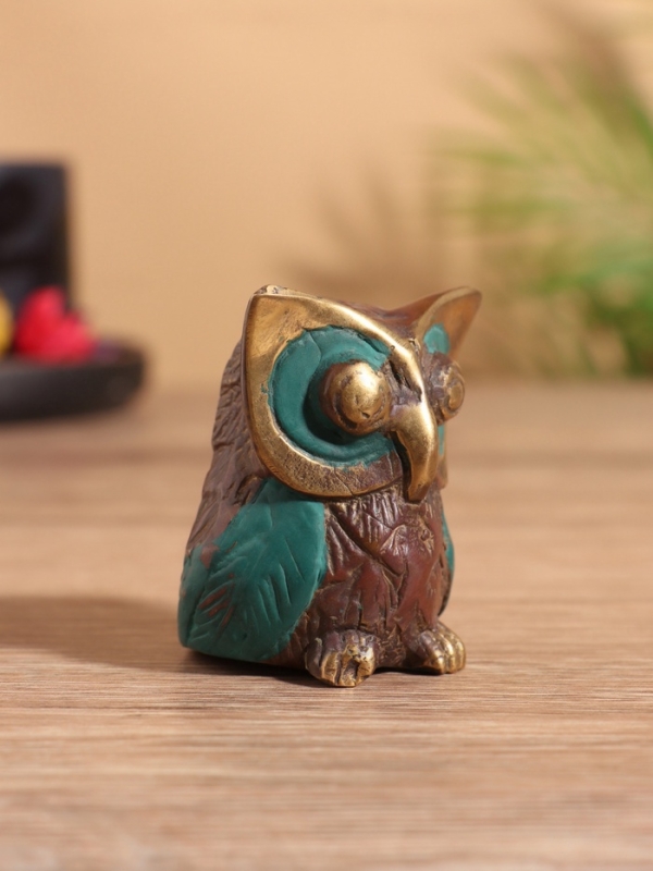Сувенир бронза "Совёнок" 4х5х4 см