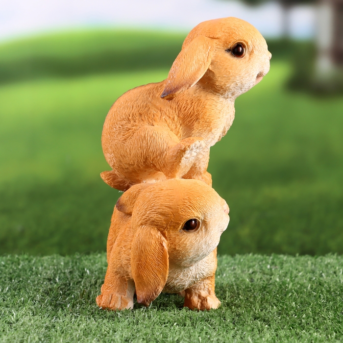 Фигурка "Зайки прыгуны" 9х13х19см