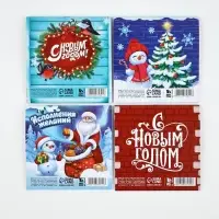 Блокнот 10х10, 16 листов МИКС "Дедушка Мороз"