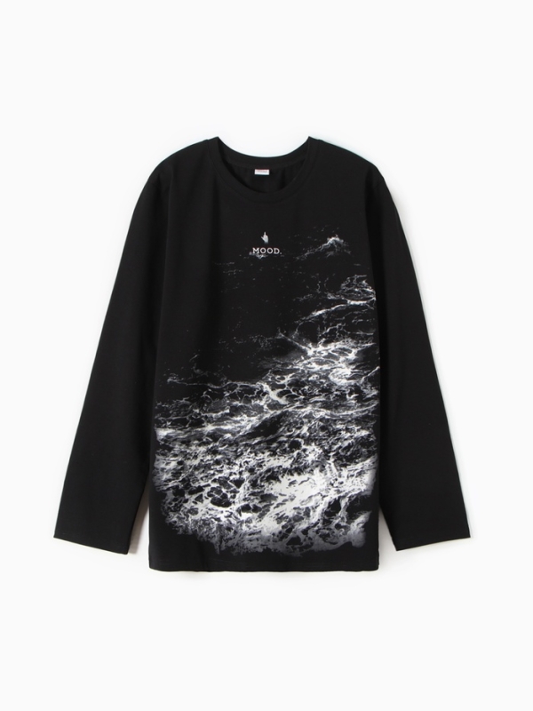 Джемпер (лонгслив) мужской MINAKU: Mood, цвет черный, р-р 52