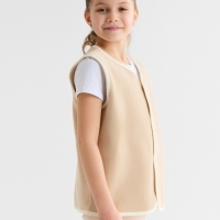 Жилетка флисовая детская Collorista, цв. бежевый, рост 116 см