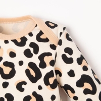 Боди с дл. рукавом Крошка Я &laquo;Леопард&raquo;, рост 62-68 см